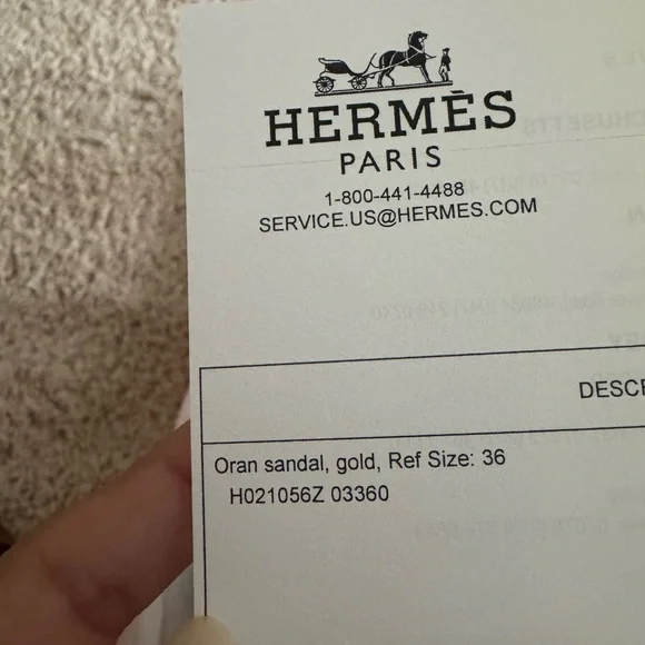 Hermès Gold Oran Sandals - Picture 5 of 6